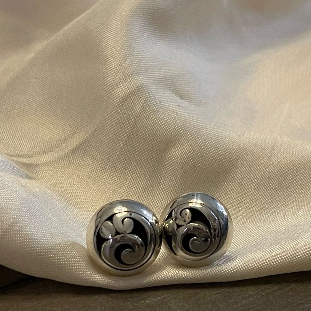 Silver earrings